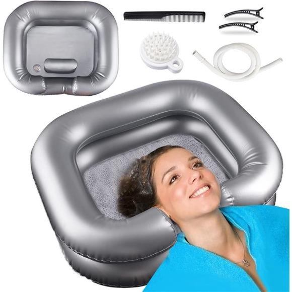 Bath | Inflatable Shampoo Basinportable Shampoo Bowl Hair Washing Basin ...
